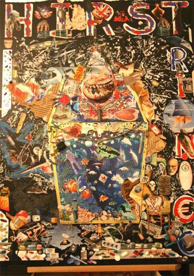 Simp�tico y gracioso homenaje al gran Damian Hirst.