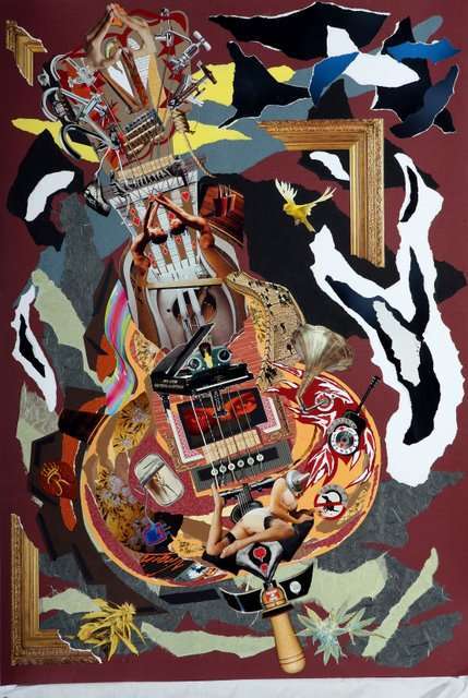 -Realizado con la foto de una Galer�a de no s� d�nde. ��AH!!,y c�mo no tengo una Flauta Canaria...he puesto un Canario Flauta...